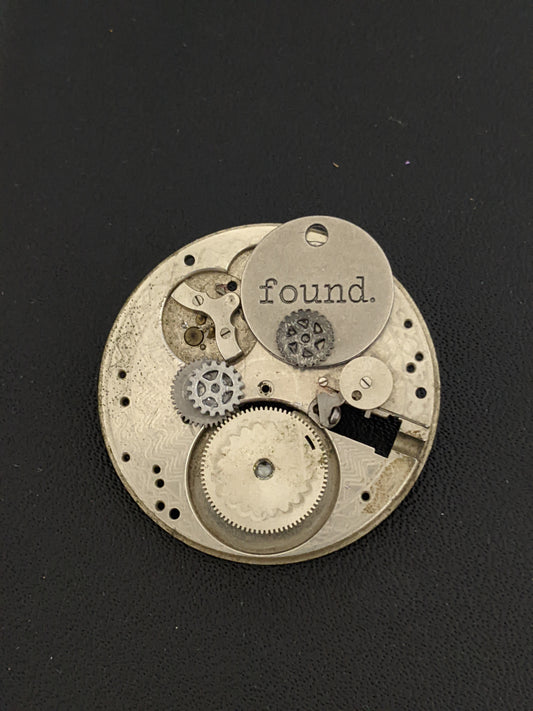 Steampunk Themed Brooch-Unique Charm Pin! With real watch parts-TOP19