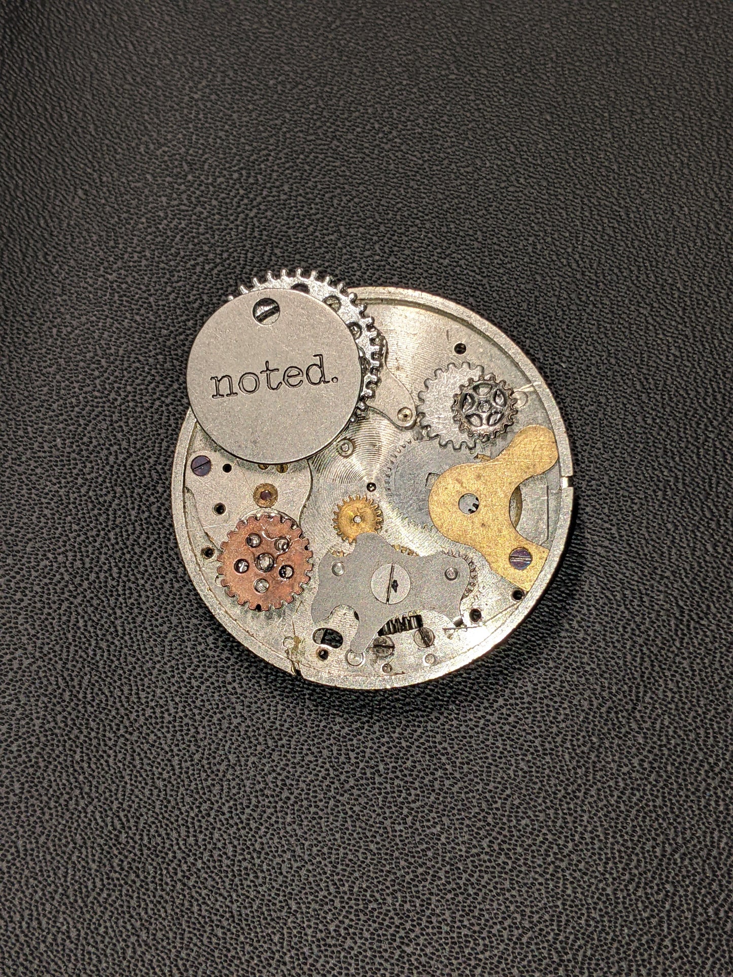 Steampunk Themed Brooch-Unique Charm Pin! With real watch parts-TOP5