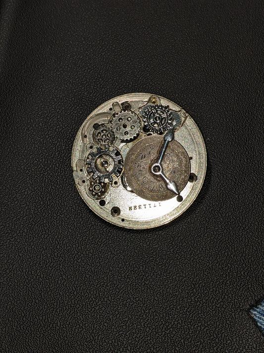 Steampunk Themed Brooch-Unique Charm Pin! With real watch parts-TOP8