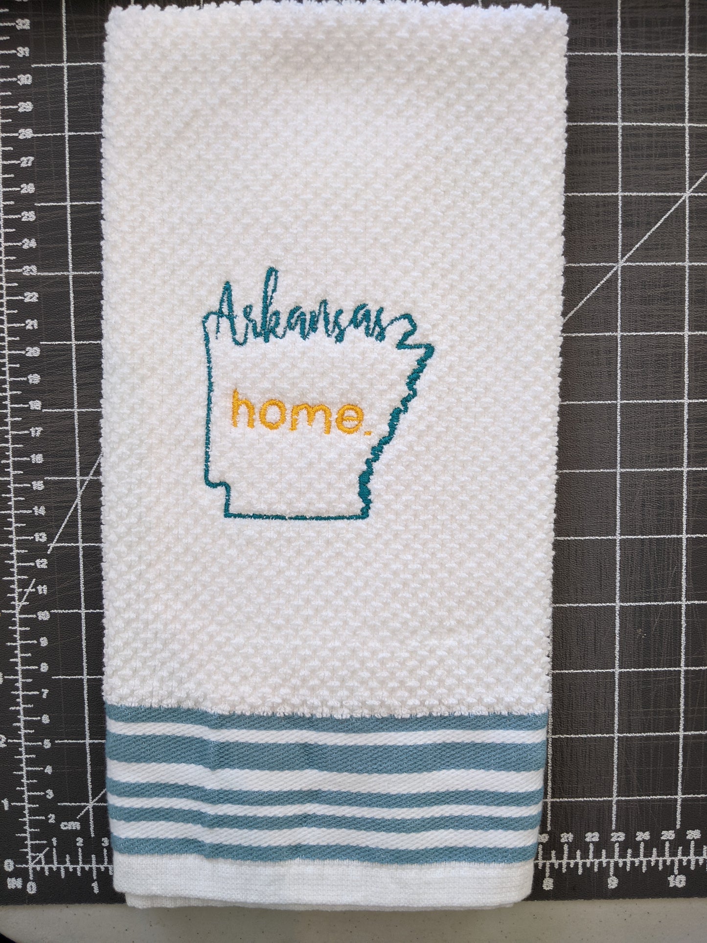 Embroidered State Cotton Hand Towel (Pick your state)