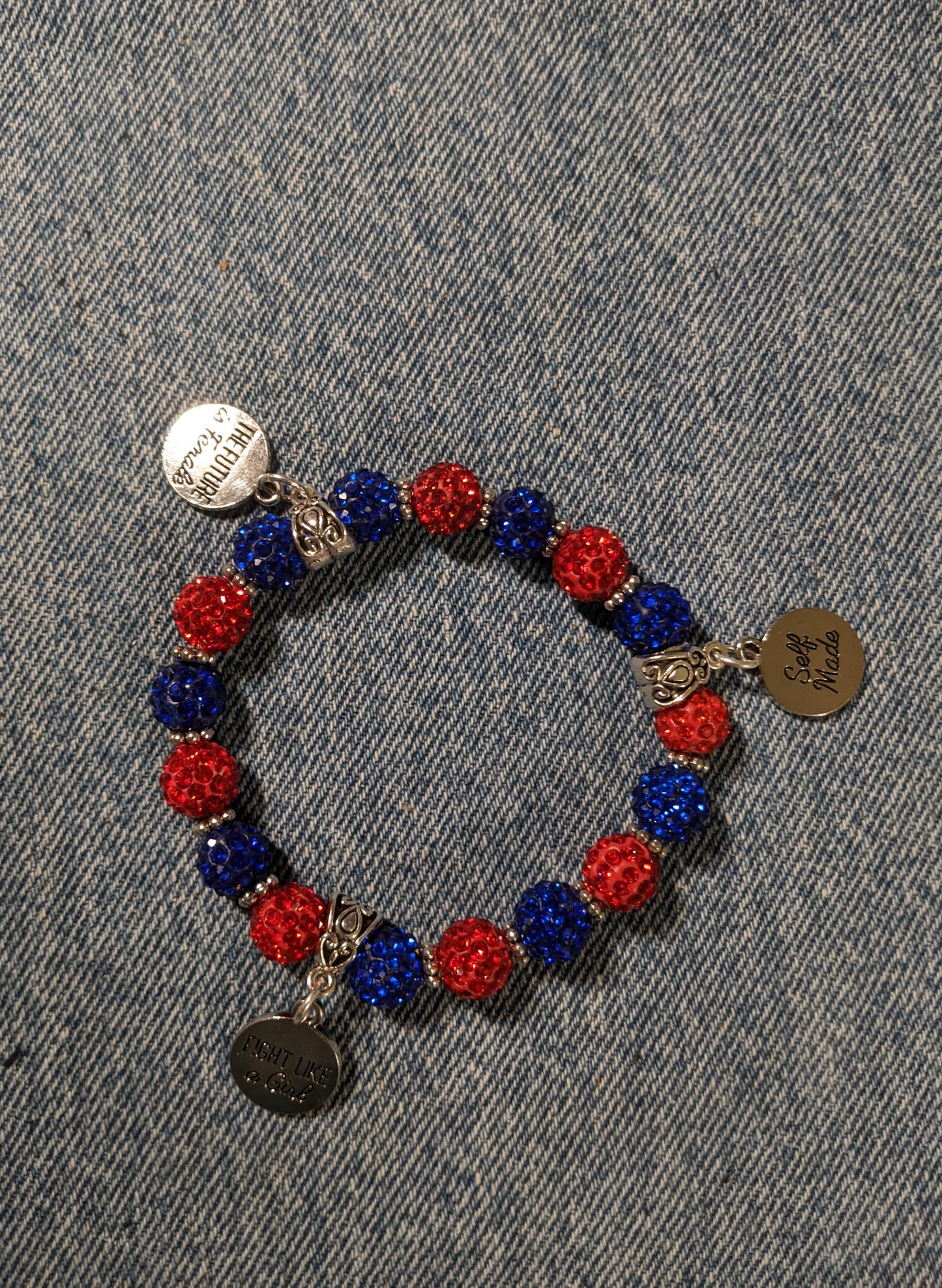 Stretchy Bracelet-Fight Like A Girl-Positive Message- Great Gift! BRACE13