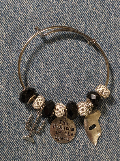Bangle Charm Bracelet-Phantom Of The Opera Themed- Great Gift! BRACE20