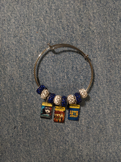 Bangle Charm Bracelet-Broadway Themed- 2 versions-Great Gift! BRACE24