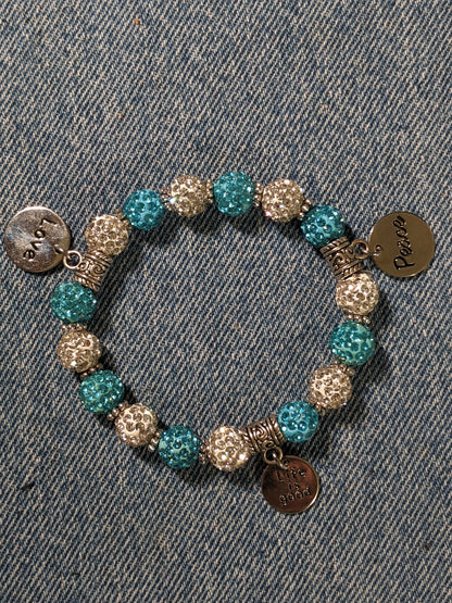 Stretchy Bracelet-Life Is Good-Positive Message- Great Gift! BRACE7
