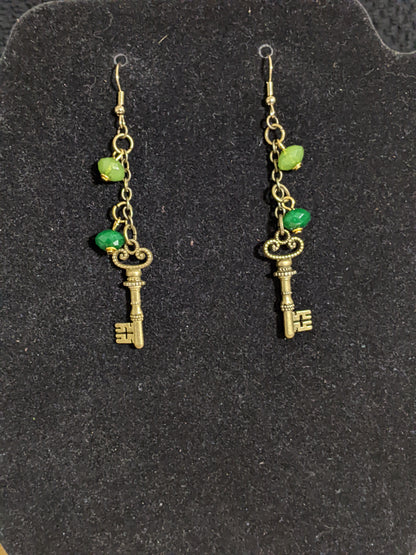 Steampunk Themed earrings-Keys-great gift! Item-EAR10