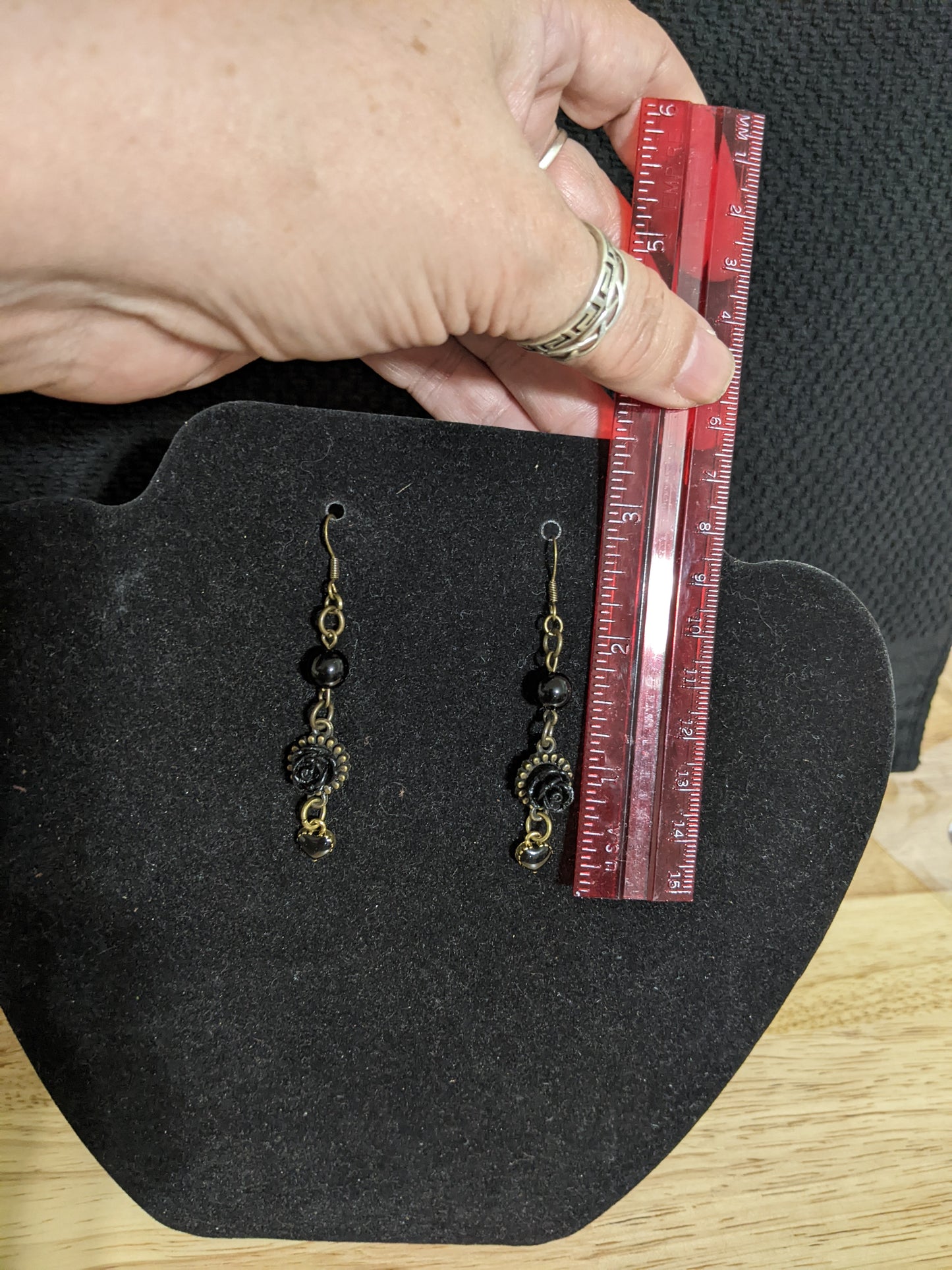 Steampunk Themed earrings-Roses-great gift! Item-EAR11
