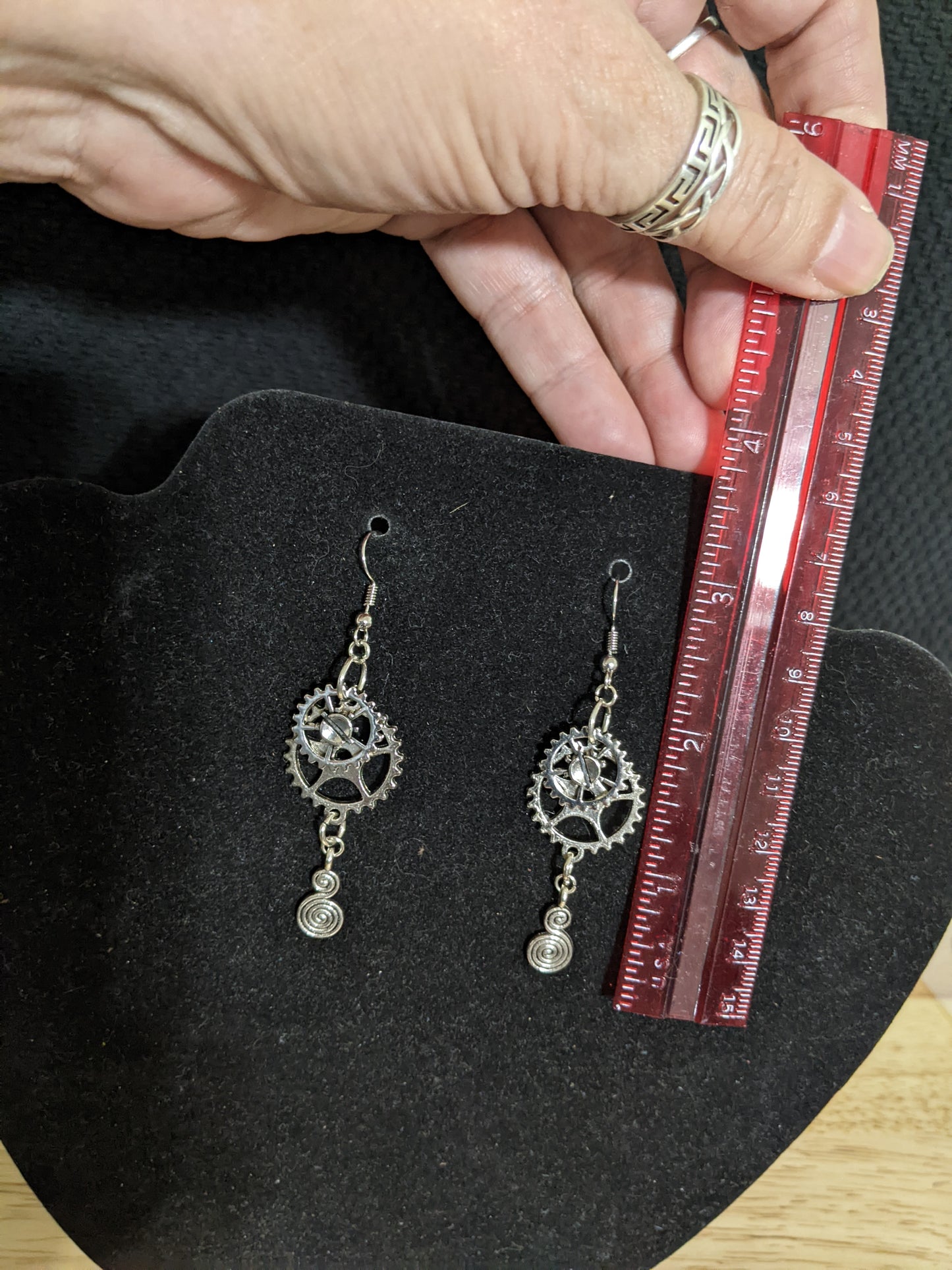 Steampunk Themed earrings-Gears-great gift! Item-EAR12