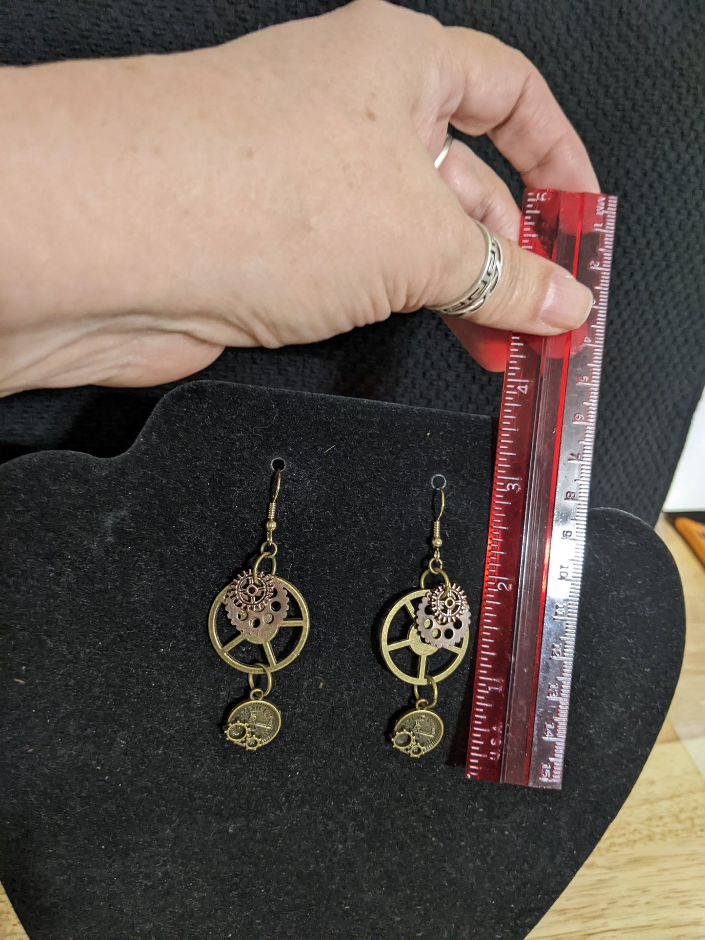 Steampunk Themed earrings-Gears-great gift! Item-EAR15