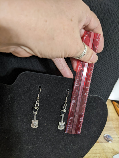 Music Themed earrings-Guitars-great gift! Item-EAR16