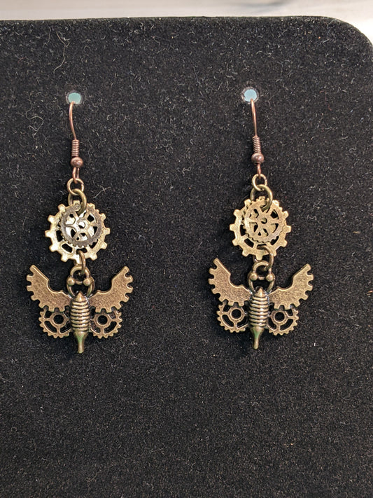 Steampunk Themed earrings-Gears-great gift! Item-EAR2