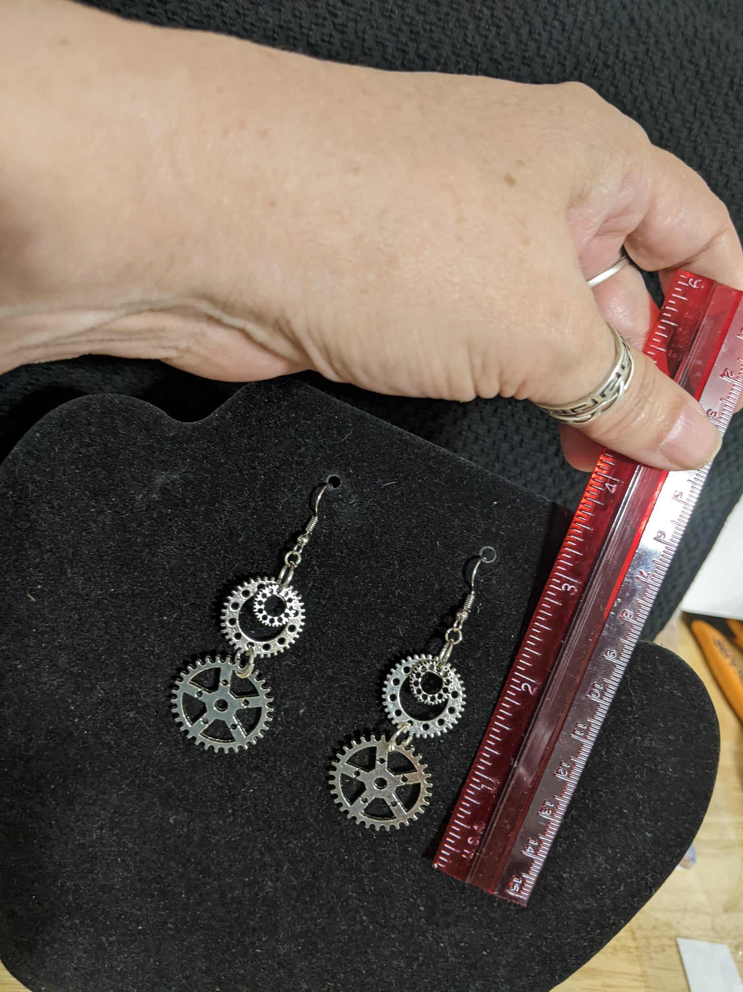 Steampunk Themed earrings-Gears-great gift! Item-EAR24