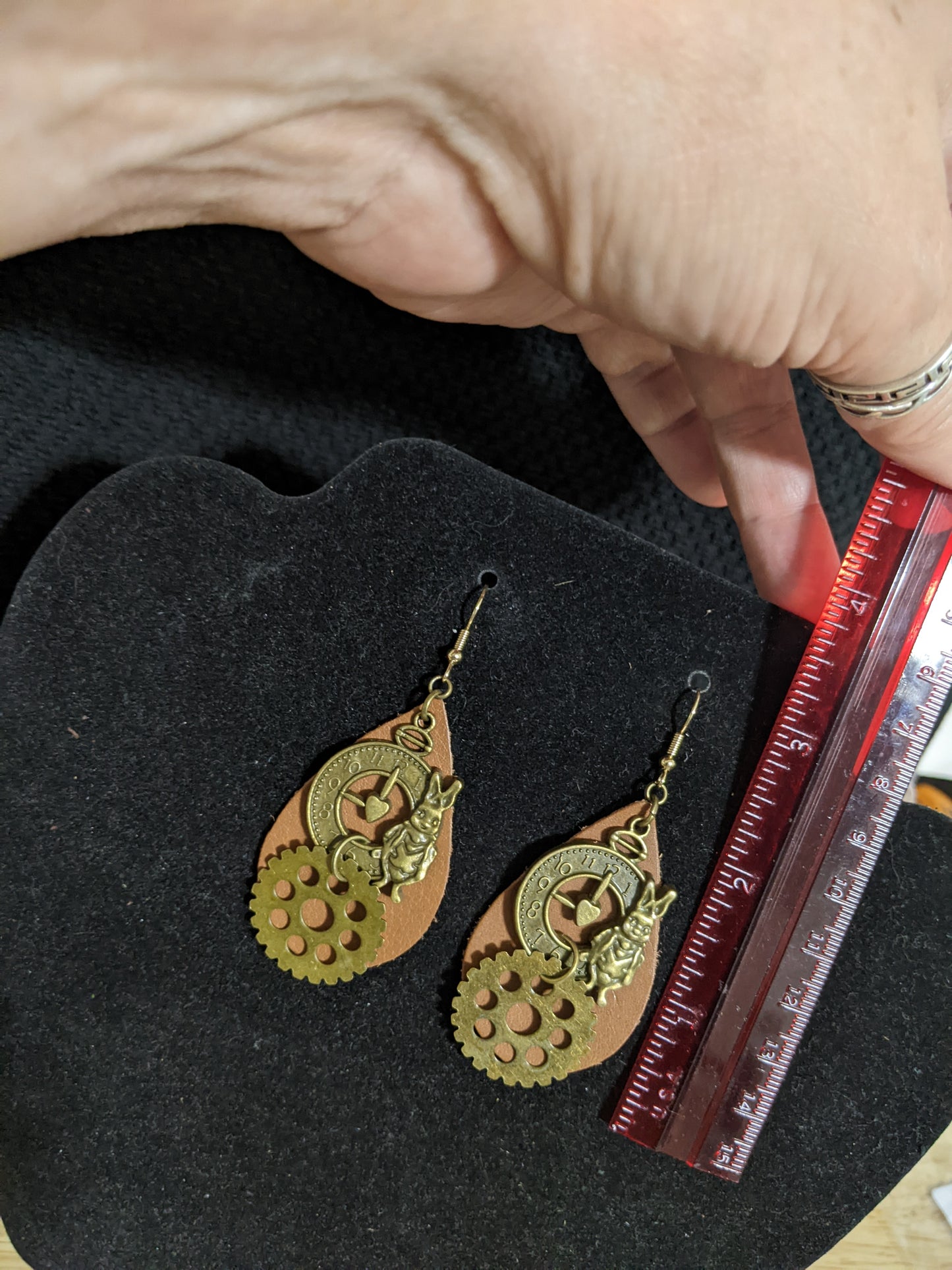 Alice in Wonderland Themed earrings-great gift! Item-EAR25