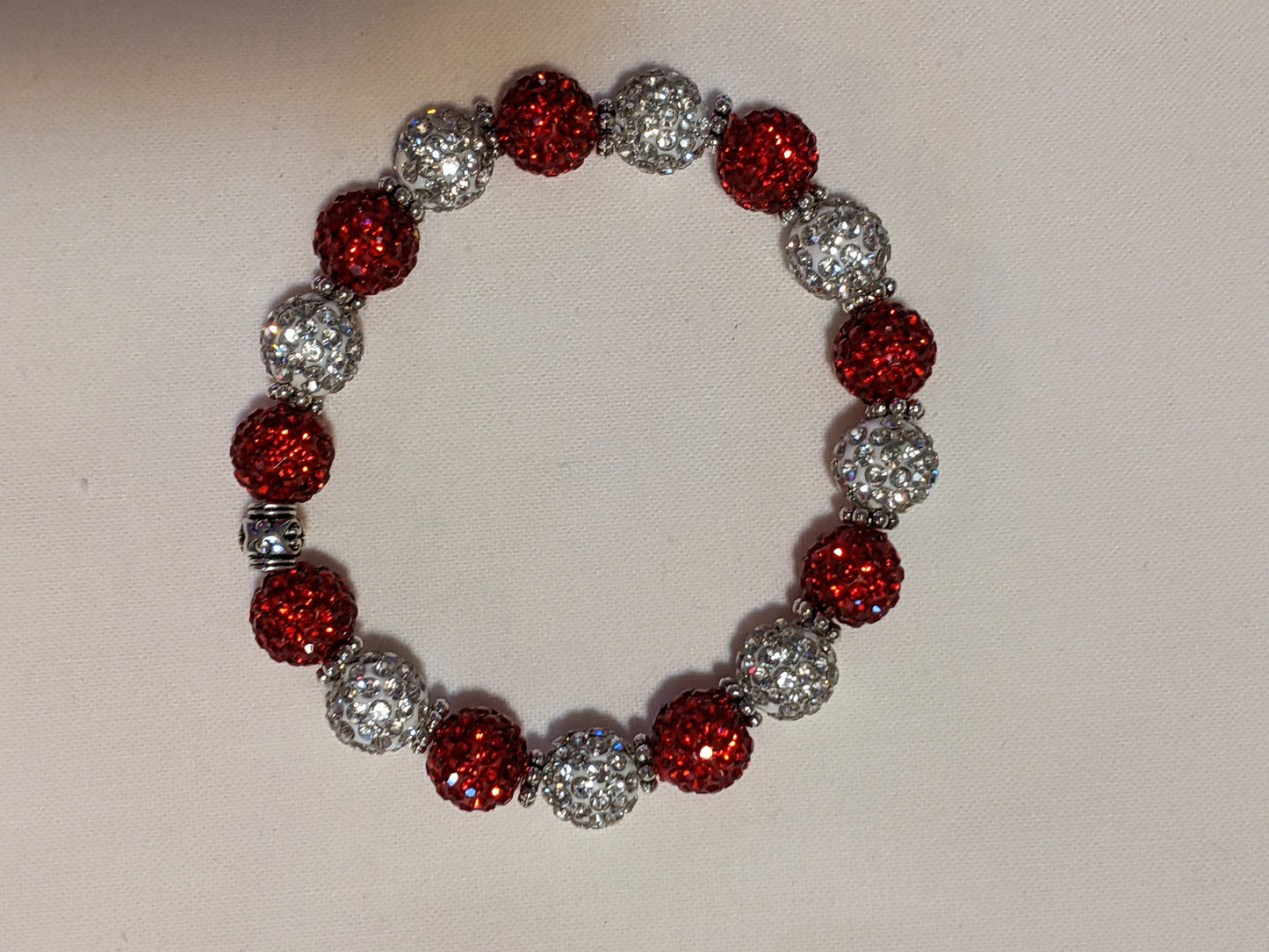 Rhinestone Pave Beaded stretchy Bracelet-many colors available!