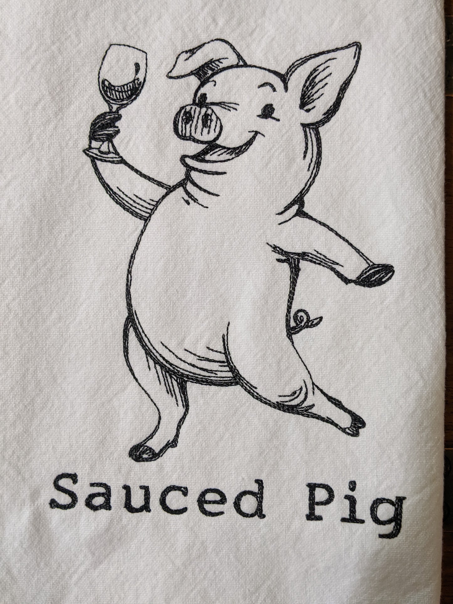 Sauced Pig Tea Towel