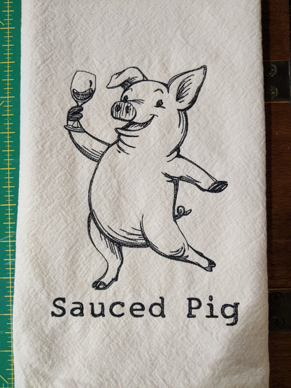 Sauced Pig Tea Towel