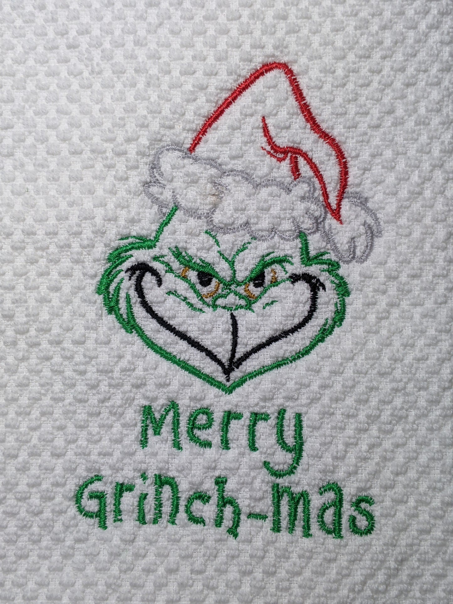 Merry Grinch-Mas Cotton Towel