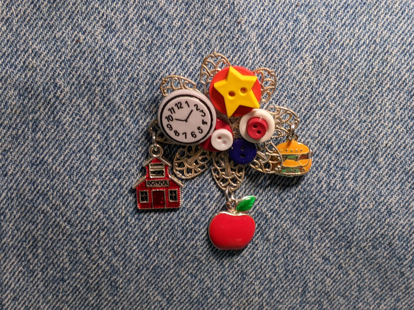 School Themed Brooch-Great Gift-School2